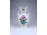 Antik virágmintás Herendi porcelán váza 20 cm