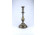 Antik vésett díszítésű ezüstözött fém gyertyatartó 28.7 cm