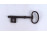 Antik nagyméretű különleges kovácsoltvas kapukulcs 1700-as évekből 16.4 cm