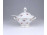 Régi hibátlan Zsolnay porcelán cukortartó porcelán kanállal