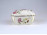 Nagyméretű vajszínű pillangós Zsolnay porcelán bonbonier