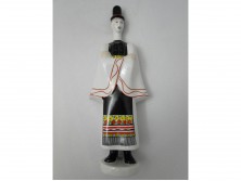 Régi AQUINCUM porcelán matyó legény 26 cm