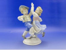 Régi birodalmi sasos porcelán figura