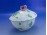Antik zöld virágmintás Herendi porcelán bonbonier
