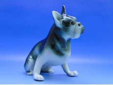 Royal Dux porcelán bulldog kutya figura