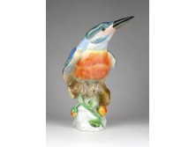 Herendi madár jégmadár porcelán figura 21 cm