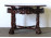 Keleti stílusú oroszlánlábas körasztal szalonasztal 52 x 80 cm