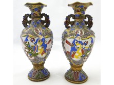 Antik Satsuma váza pár