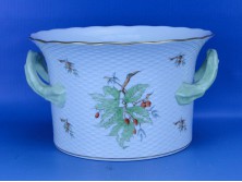 Herendi porcelán hecsedlis óriási kaspó