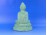 Keleti ülő Buddha zöld színű szobor