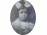 Antik gyerekportré kislány portré keretben