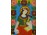 Antik erdélyi üveg ikon : Női szent