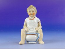 Antik osztrák porcelán persely