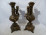 Antik alakos bronz lámpatest pár
