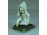 Párnán ülő biszkvit porcelán kislány figura