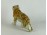 Régi jelzett Royal Dux porcelán tigris 35 cm