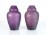 Antik szecessziós Pallme-König üveg váza pár