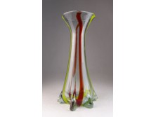Fújt üveg BOHEMIA művészi üveg váza 27.5 cm