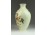 Zsolnay vajszínű virágos díszváza 14 cm