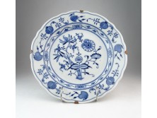 Meisseni kék fehér porcelán tányér
