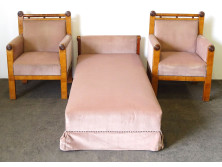 Antik Biedermeier kanapé és 2 db fotel