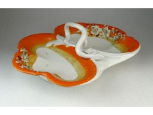 Antik porcelán asztalközép kínáló tál