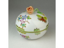 Viktória mintás Herendi porcelán bonbonier 