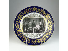 Altwien családi fotós tányér 24.5 cm