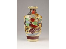 Antik japán SATSUMA porcelán váza 12.5 cm